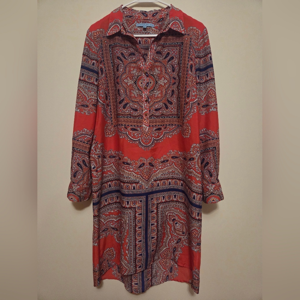 Antonio Melani Long Sleeve Shirt Dress 6